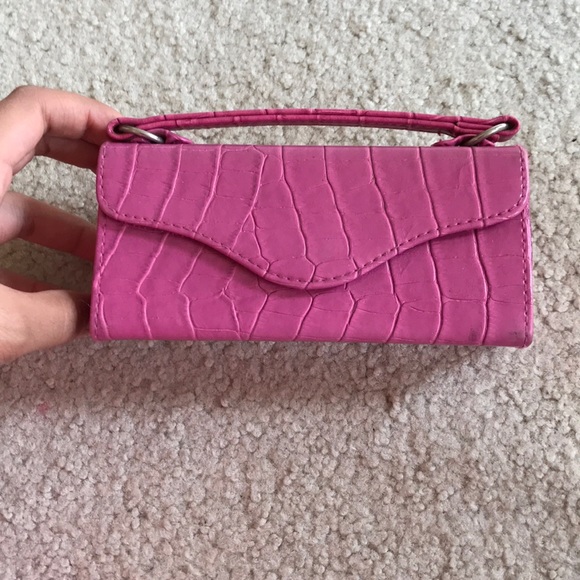 Cute Pink Alligator Print Glasses Case - Picture 1 of 3